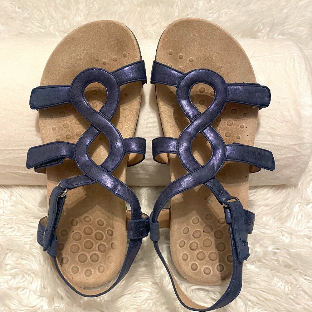 Vionic Sandal Size 10 Metalic Blue (Pre-Owned)